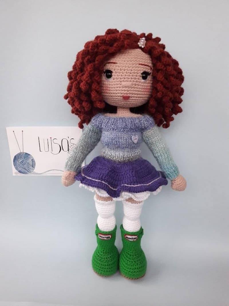 Patrón gratis muñeca Aurora crochet