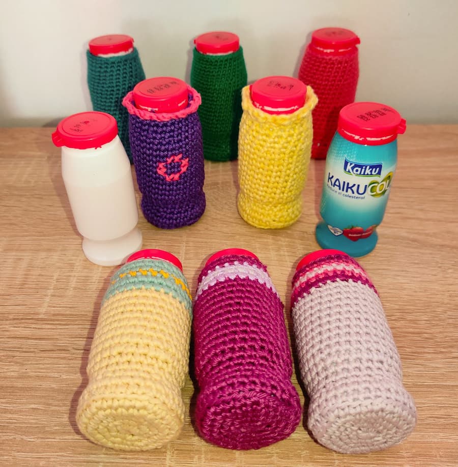 Reciclando botellas kaiku crochet