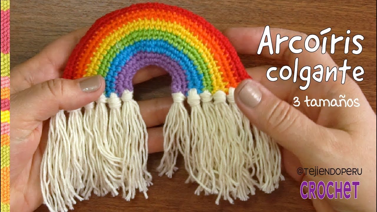 Patrón gratis arcoiris crochet
