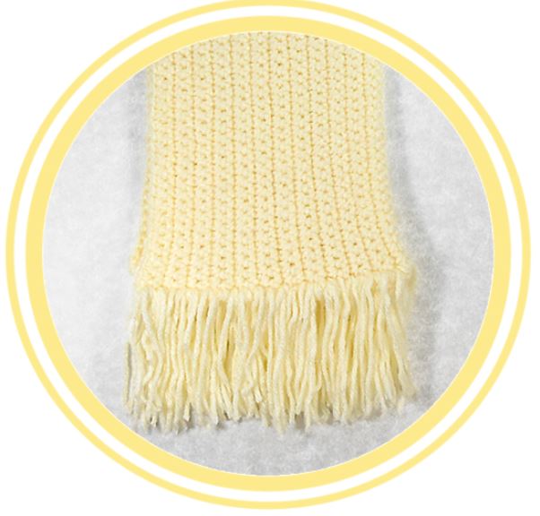 Bufanda básica a crochet