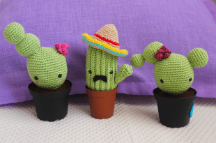 Patrón gratis cactus amigurumi crochet