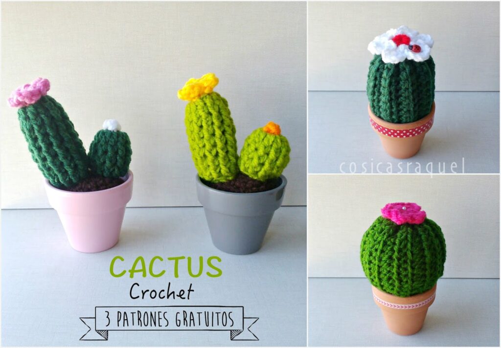 Patrón gratis cactus amigurumi