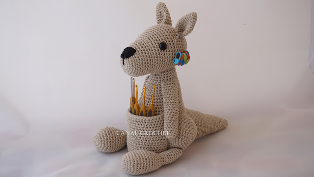 Patrón gratis canguro amigurumi crochet