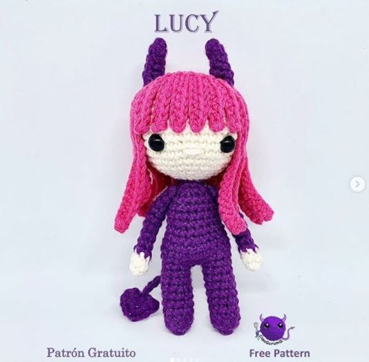 Patrón gratis Lucy Halloween amigurumi crochet