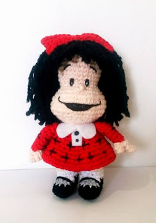 Patrón gratis Mafalda amigurumi crochet