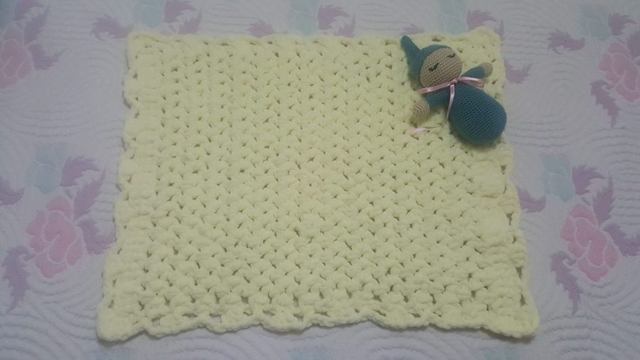 Mi proyecto manta bebé suave crochet