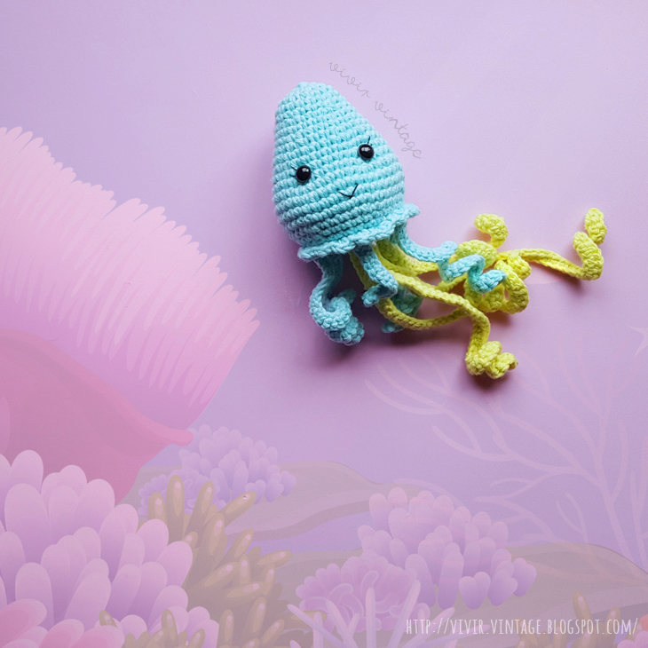 Patrón gratis medusa amigurumi crochet