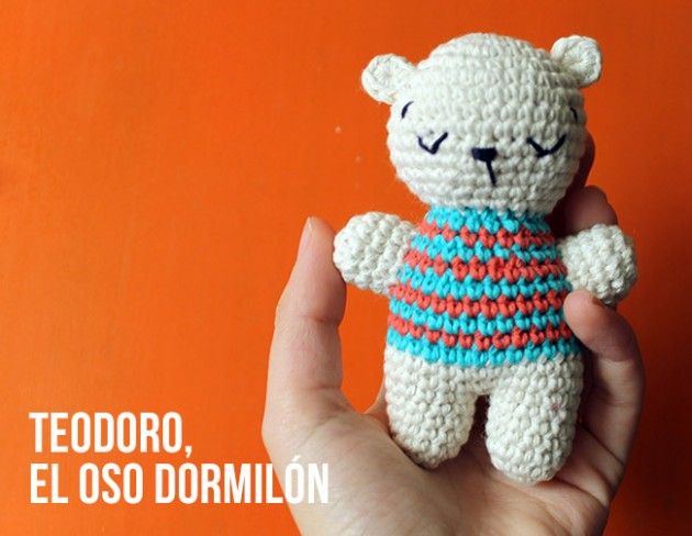 patrón amigurumi crochet oso Teodoro
