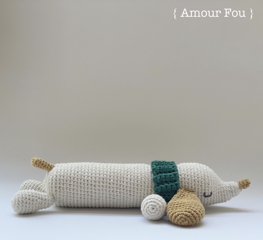 Patrón gratis perro salchicha amigurumi crochet
