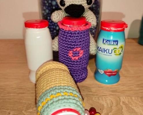 Reciclando botellas kaiku crochet