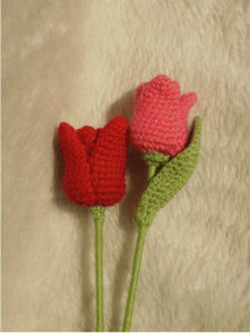 Patrón gratis tulipanes crochet