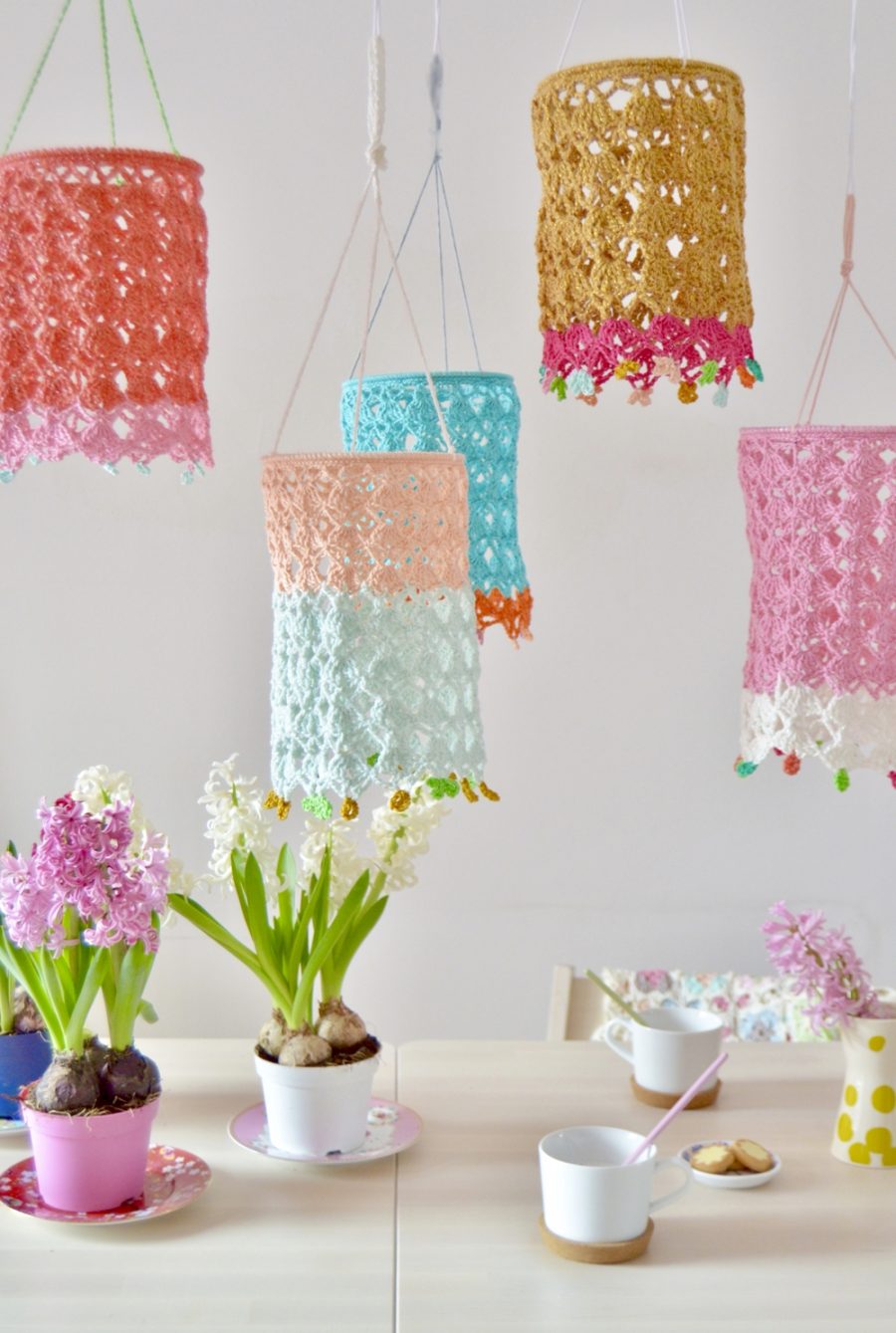Patrón gratis lámpara crochet