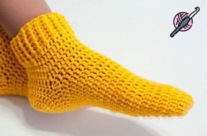 Calcetín básico crochet
