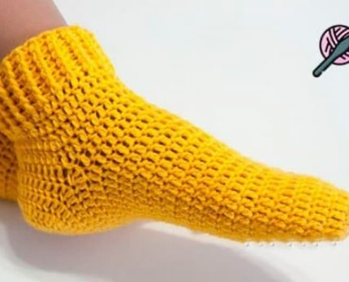 Calcetín básico crochet