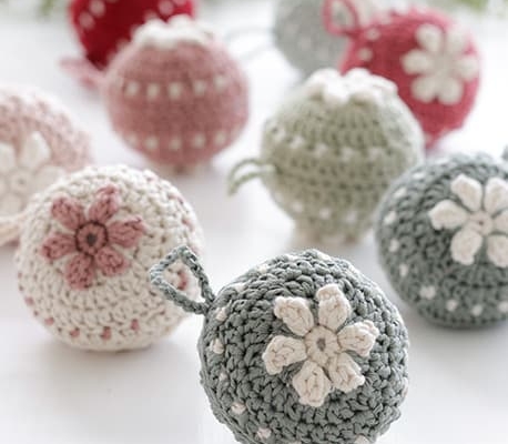 Bolas Navidad crochet