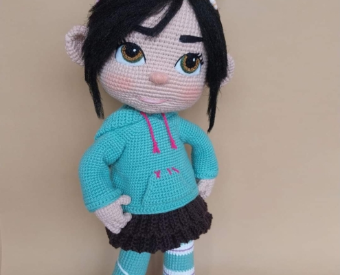 Muñeca Vanellope crochet